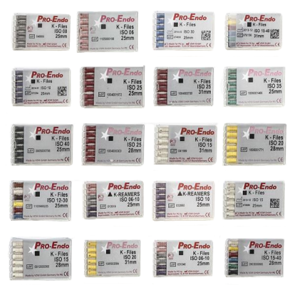 К-Файл / K-Files - Pro-Endo №12-30, 25мм, (6шт), VDW / Германия